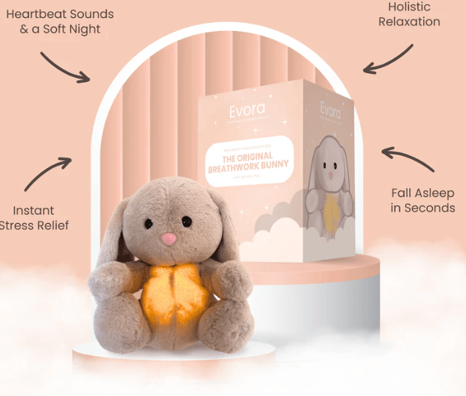 Mykro™ 2024 Nouveau compagnon sonore pour le sommeil de bébé en forme de lapin qui respire